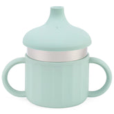 Lulyboo sippy cup with leakproof lid; mess-free travel with toddlers.
