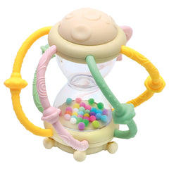 Lulyboo Teether Rattle with soft edges for safe chewing and soothing gums.
