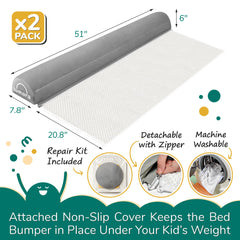 LUMARA bed rail travel case showing easy packing for hotel stays.