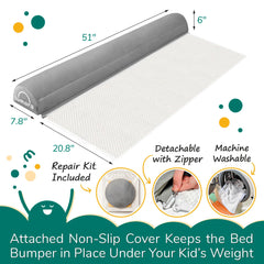 LUMARA bed rail with flocked surface preventing slips