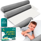LUMARA inflatable bed rails for toddlers, two-pack, ready for travel and home use.