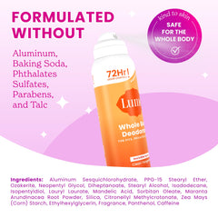 Lume 72-hour odor control illustration for long-lasting confidence.