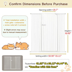 Lumizone cat gate with 1.37-inch gap keeps small pets contained at doorways.