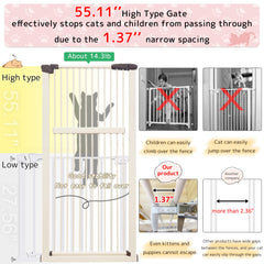 Lumizone double-locking mechanism adds security for curious pets and children.