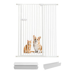 Lumizone cat gate 55-12 in height front view; tall containment for adventurous cats.