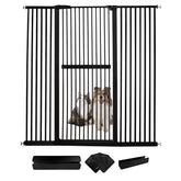 Lumizone extra tall gate in doorway prevents cats from escaping safely.