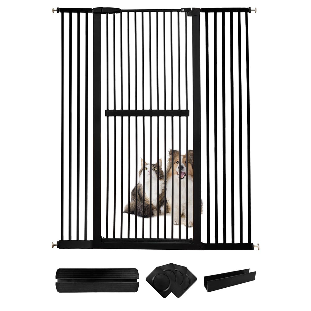 Lumizone extra tall cat gate in doorway for secure containment