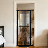 Lumizone extra tall gate in doorway showcasing height for pet containment