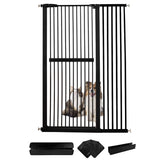 Lumizone extra tall cat gate, 61.02 inches high, securely contains active cats.