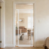 Lumizone extra tall cat gate in doorway provides secure containment