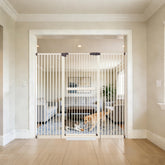 Lumizone extra tall cat gate 61-high helps keep pets contained.