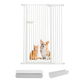 Lumizone extra tall cat gate front view shows secure containment for curious cats.