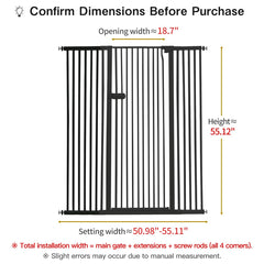 Lumizone pressure mounted gate with narrow gap for security