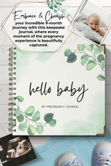 LUMOSX Pregnancy Journal customizable cover creates a lasting family keepsake.