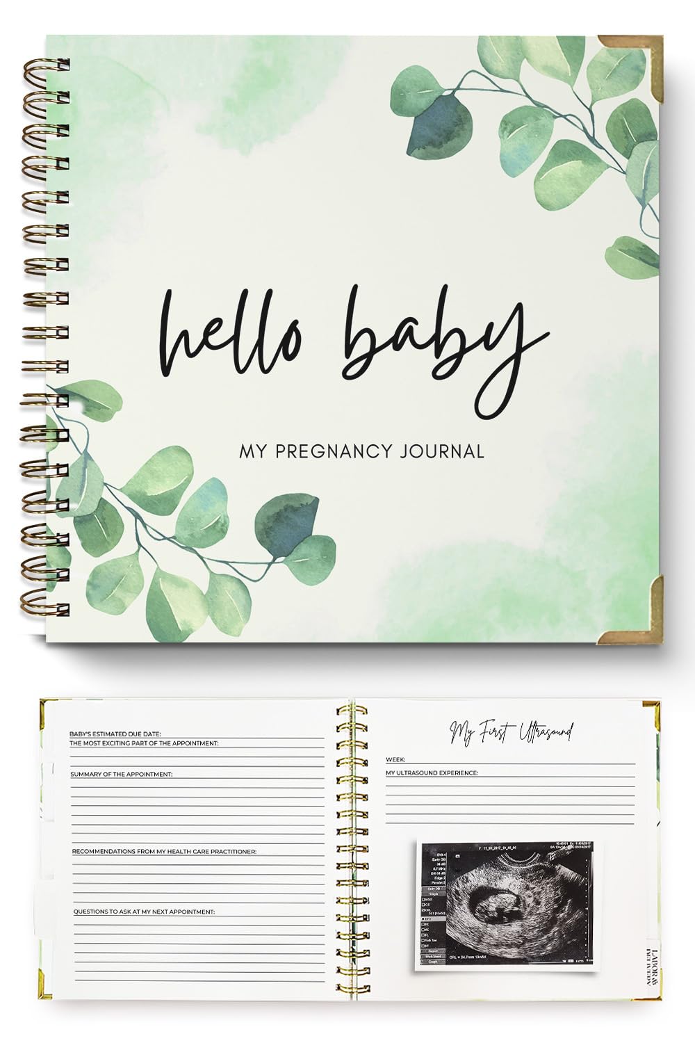 LUMOSX Pregnancy Journal cover photo with customizable slot for cherished memories.