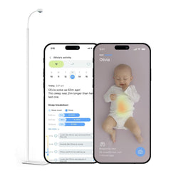 Luna Home baby eye monitor over crib view offering real-time reassurance