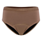Lunam Brownie Large front view shows discreet, comfortable underwear design for daily protection.