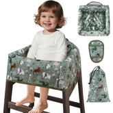 Lunobubo high chair cover waterproof design keeps meals clean and quick to wipe.