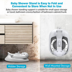 LUOPIAO Baby Shower Stand height adjustment grows with your child.
