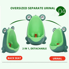 Luqeeg urinal with suction cup attachment for quick bathroom setup