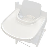 LuQiBabe highchair tray with smooth surface for easy cleaning.
