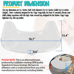 LuQiBabe tray cover in food-safe plastic ensures safe direct food contact