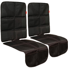 Lusso Gear car seat cover protection showing spill defense for family car rides