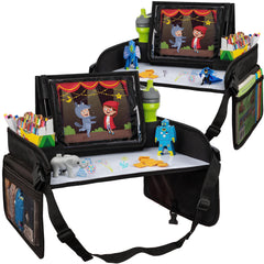 Lusso Gear Kids Lap Desk Tray folded for compact storage during trips