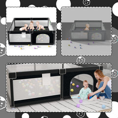 LUTIKIANG Playpen uses easy-cleaning materials for quick tidying