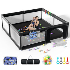 LUTIKIANG Playpen spacious 79x71 setup enabling safe indoor play