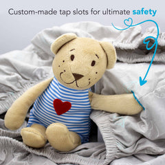 Luvberries sheets are durable and machine washable for busy parents