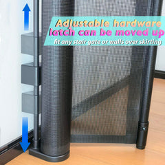 Luvcoo fiberglass mesh with rods maintains tension for smooth operation.