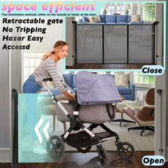 Luvcoo one-handed operation makes gates easy when carrying a child.
