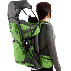 Luvdbaby hiking baby carrier backpack with padded cocoon for safe, comfortable outdoor carrying.