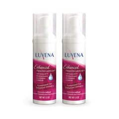 Luvena Lubricant bottle pump for easy, mess-free application and lasting moisture.
