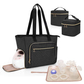 LUXJA breast pump bag compatible with Spectra, organized tote for on-the-go pumping