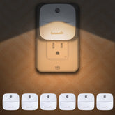 LuxLumin LED night light with dusk-dawn sensor for hands-free illumination.