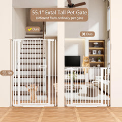 LuxTrsde auto-close gate with 90-degree stay-open for easy access