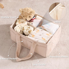 Luxury Little caddy interior with removable divider for customizable organization.