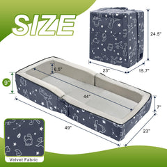 Removable machine-washable cover on Lvemilio bed for easy cleaning.