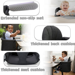 Lvvbaby detachable seat cover allows quick washing after meals.