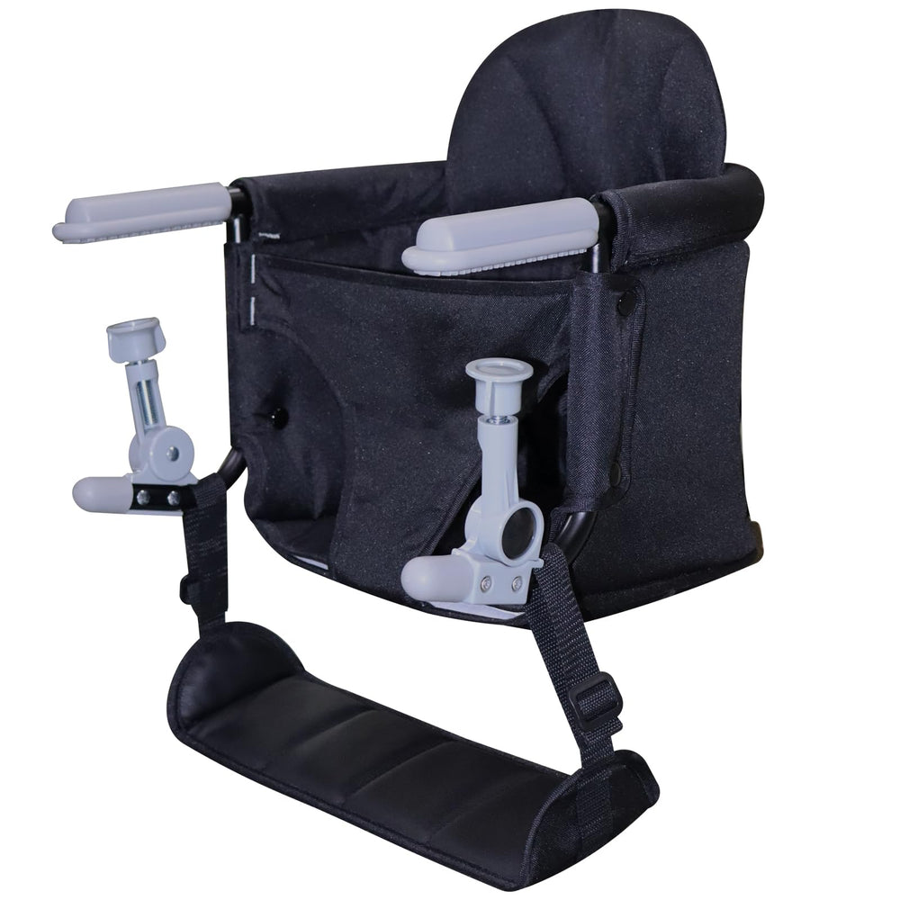 Lvvbaby portable high chair folding for travel, compact setup for busy families.