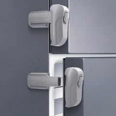 Lwuzkdo fridge lock dual mode secures doors while allowing adult access.