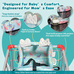 LWWACSS Ocean Blue park swing cover keeps infants clean outdoors.