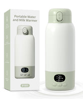 Lxlu portable bottle warmer 17oz warms milk on the go for outdoor feeding.