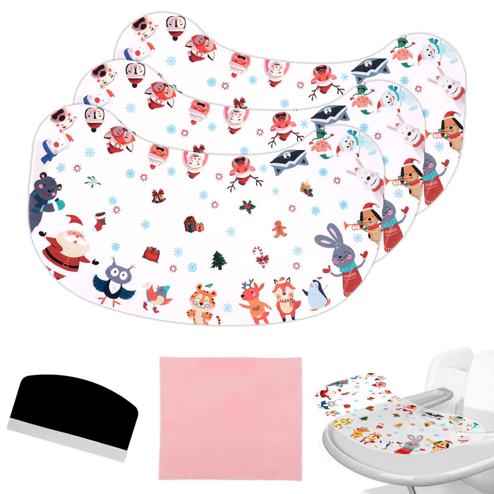 Lyreh peanut-shape tray suction Santa Claus keeps bowls steady at mealtime