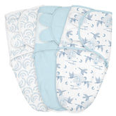 LYRICHOM BABY bird-pattern swaddle sacks provide cozy, skin-friendly comfort for newborns.