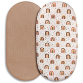 LYRICHOM BABY muslin bassinet sheet with soft fabric for gentle newborn comfort.