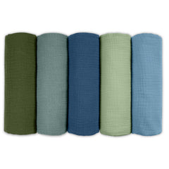 LYRICHOM BABY muslin receiving blanket in soft colors for gentle newborn swaddling