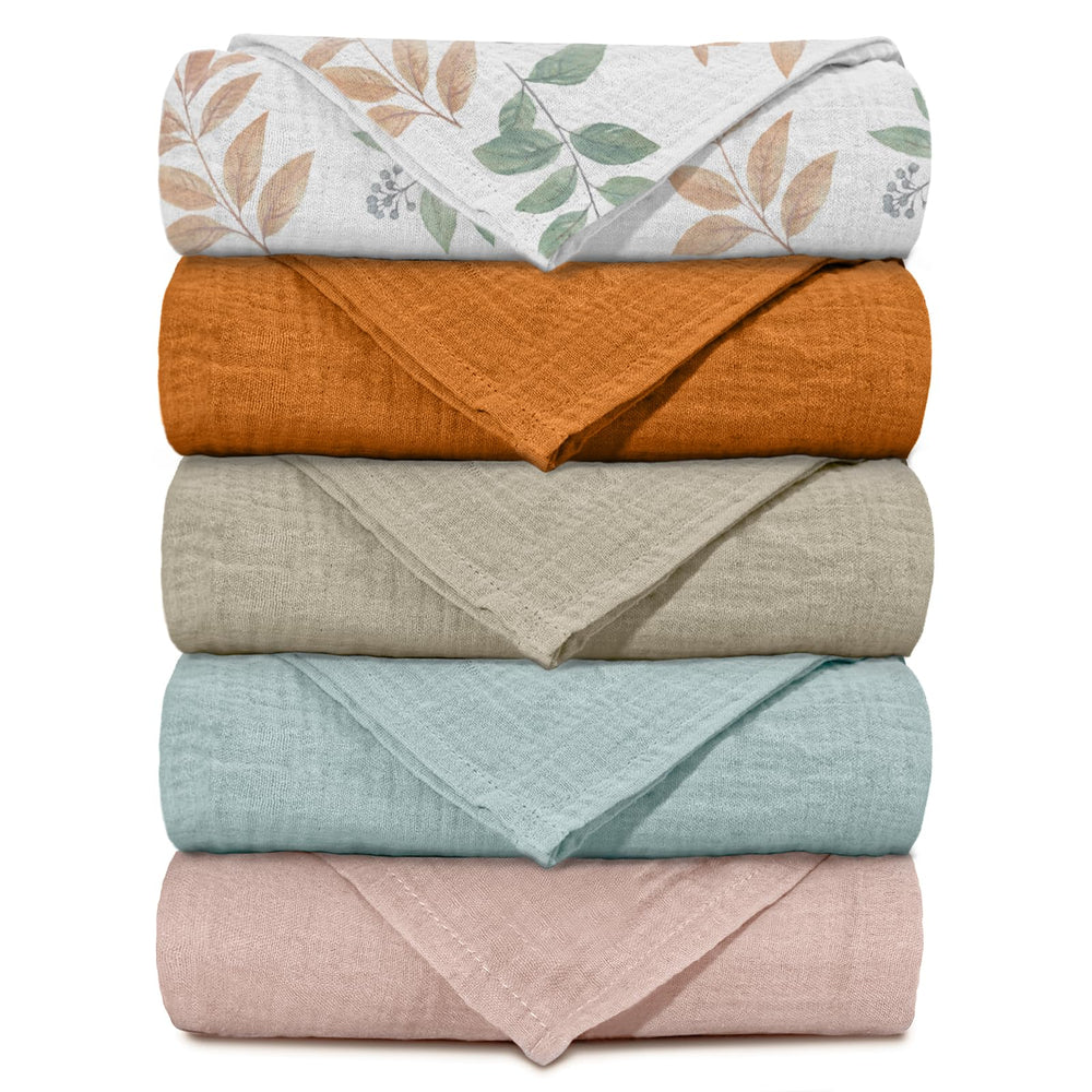 LYRICHOM Baby muslin swaddle blanket soft texture with gentle touch benefits